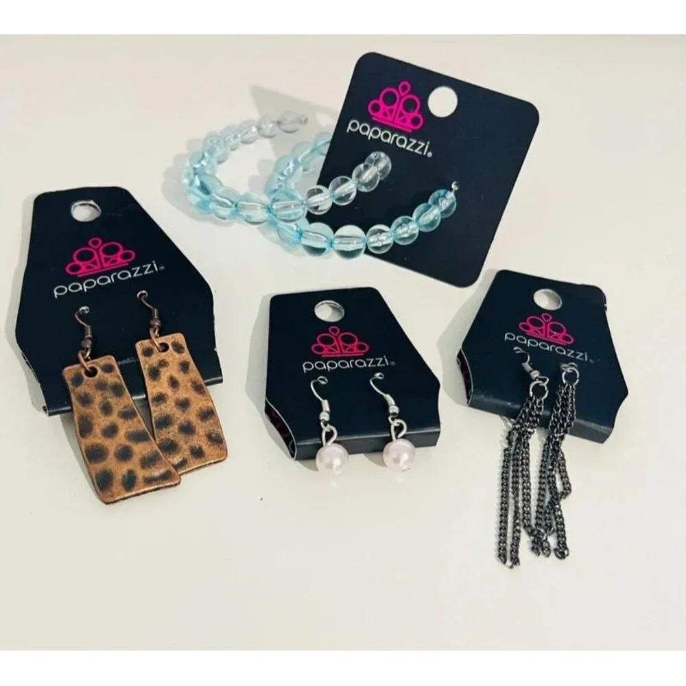 Lot of 4 paparazzi earrings